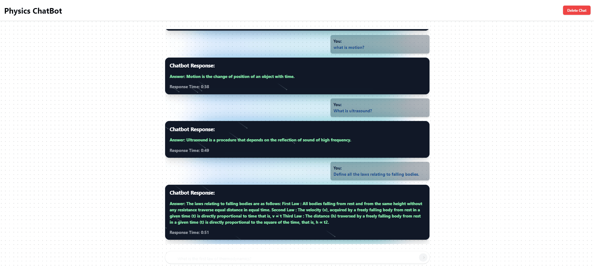 Educational Chatbot using RAG — screenshot 3 of 3