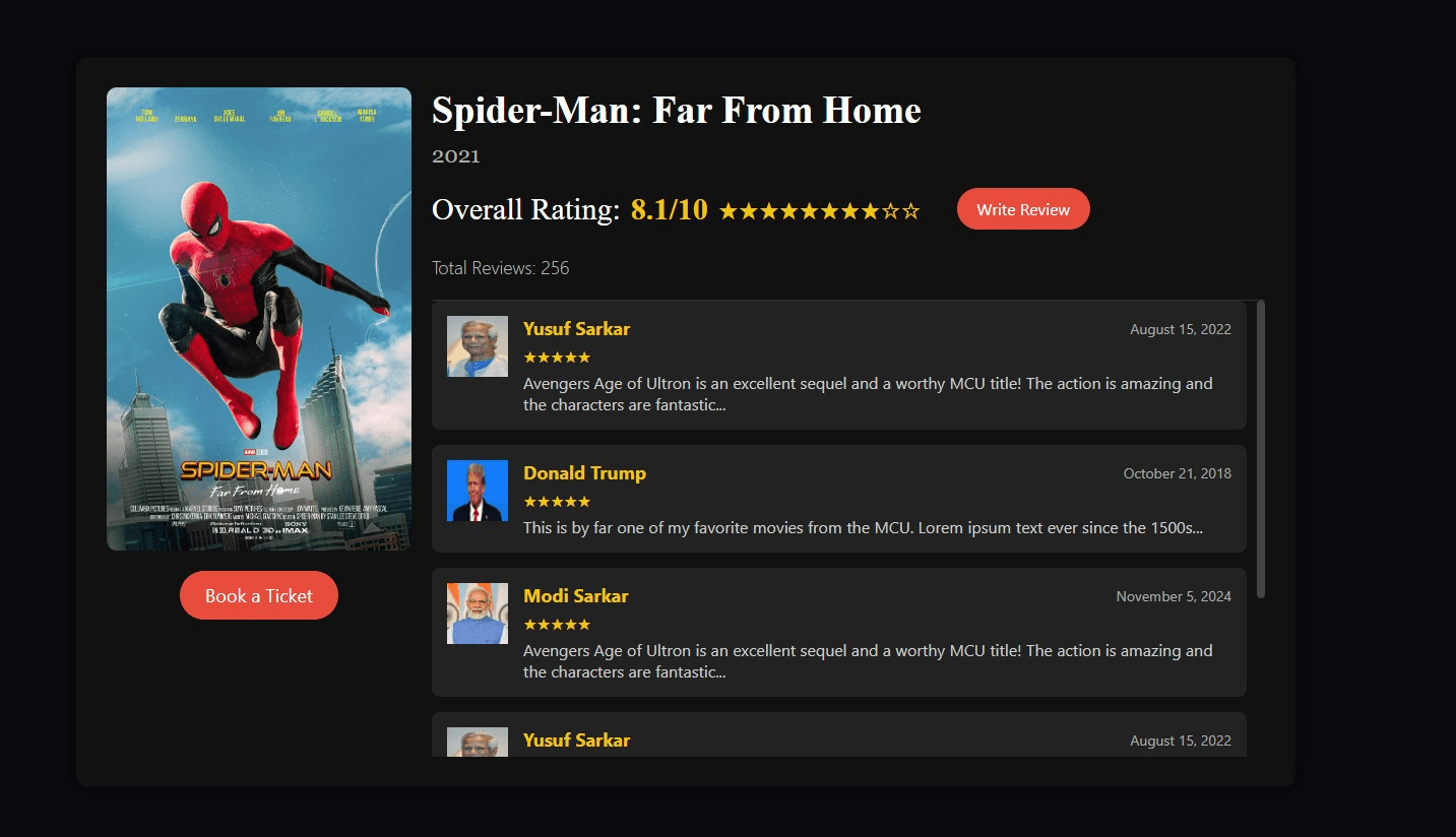 Agile-Driven Movie Reservation Website — screenshot 3 of 5