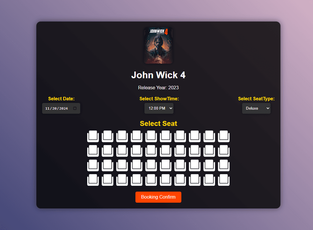 Agile-Driven Movie Reservation Website — screenshot 4 of 5